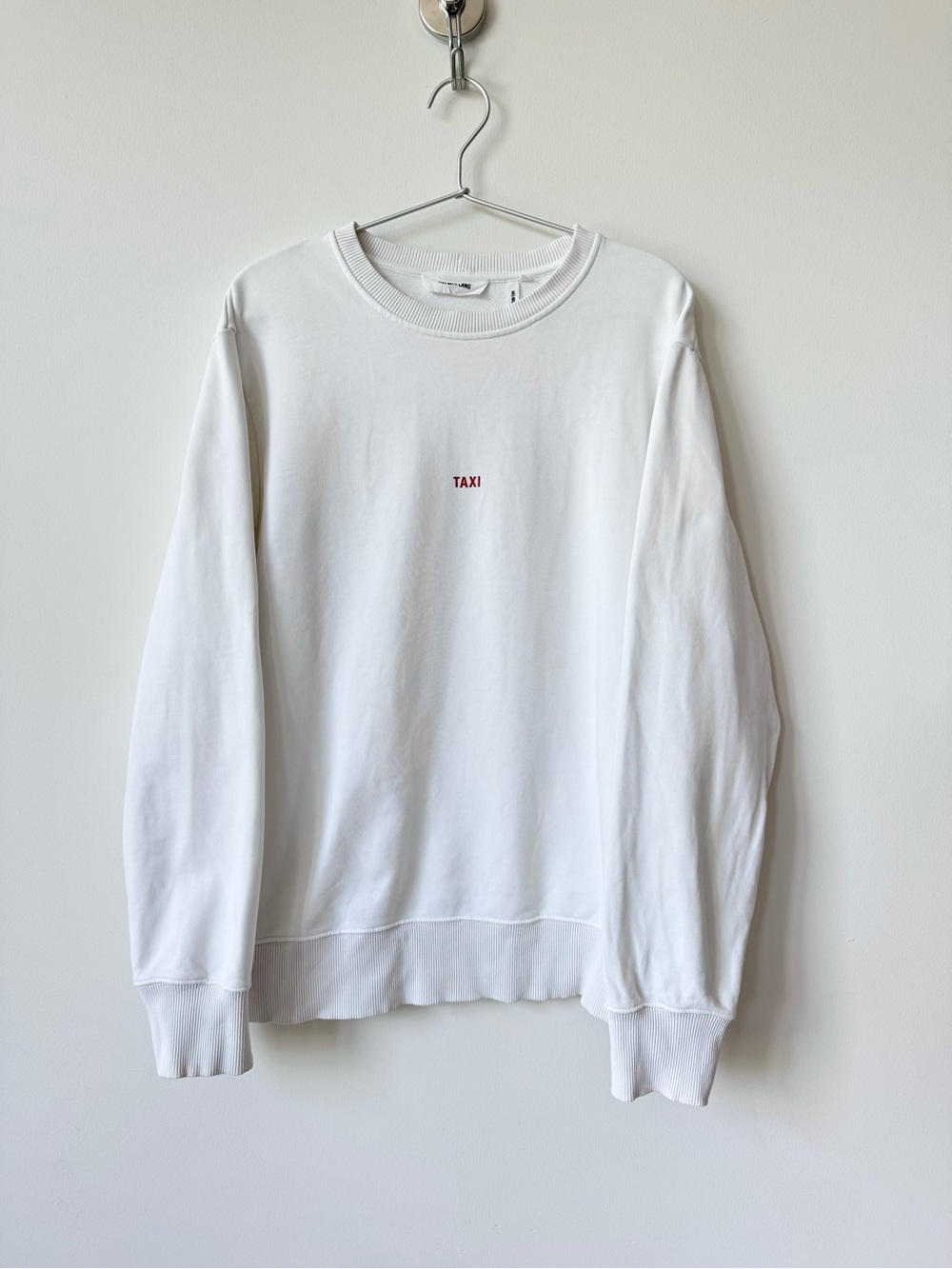 Helmut Lang ‘Taxi’ Crewneck Sweatshirt in White - Limited Edition - Unisex
